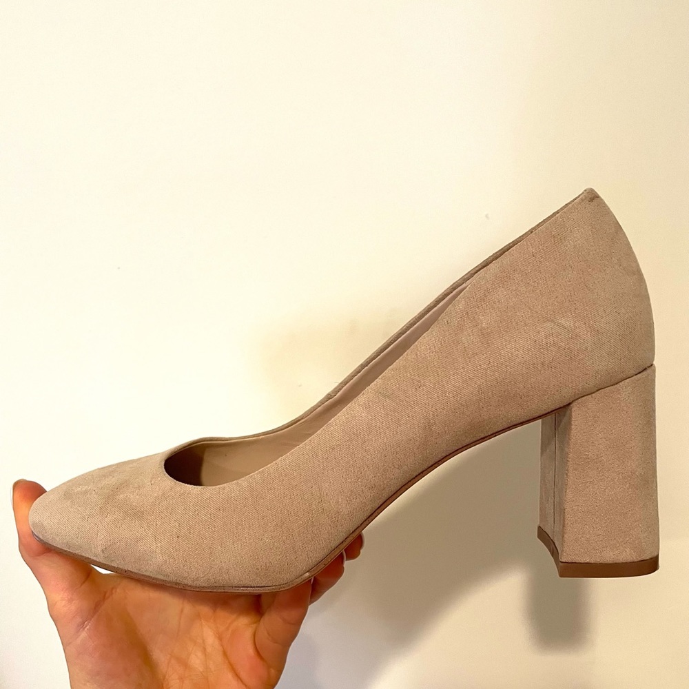 Suede heels (Kelly and Katie)